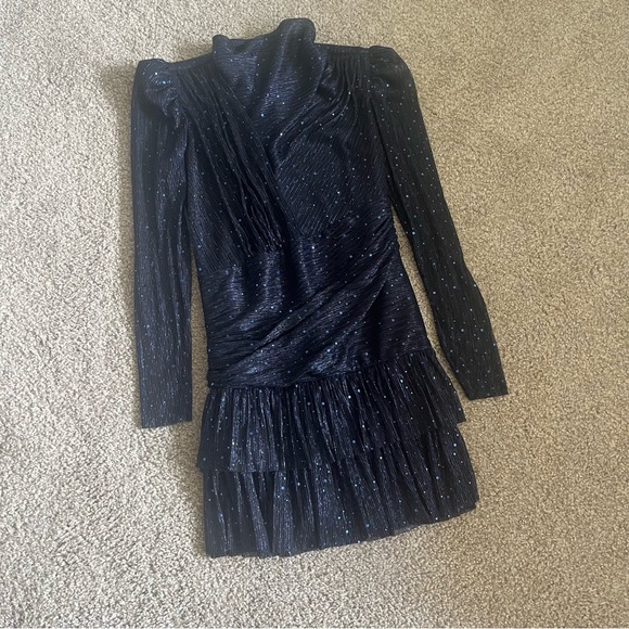 NWT Sabina Musayev Sunrise Dress in Navy - Picture 4 of 8